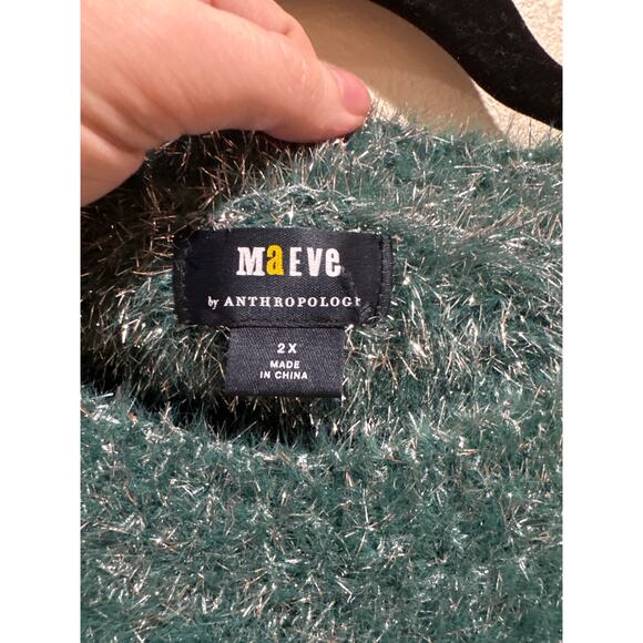 Maeve Tinsel Eyelash Sweater - Picture 2 of 4